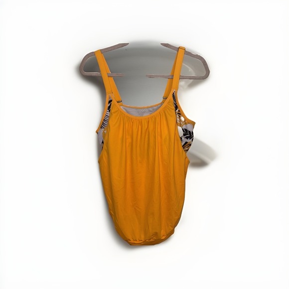 Womens Blouson Striped Printed Push up Strappy T-Back Tankini Top-2XL - Picture 2 of 9